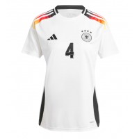 Camiseta Alemania Jonathan Tah #4 Primera Equipación para mujer Eurocopa 2024 manga corta